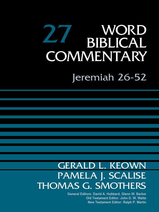 Title details for Jeremiah 26-52, Volume 27 by Dr. Gerald Keown - Available